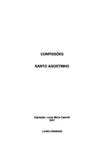 baixar pdf 277537 santoagostinho confissoes