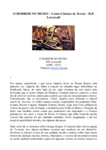baixar pdf o horror no museu h p lovecraft