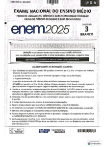 baixar pdf prova enem primeiro dia caderno branco 2025